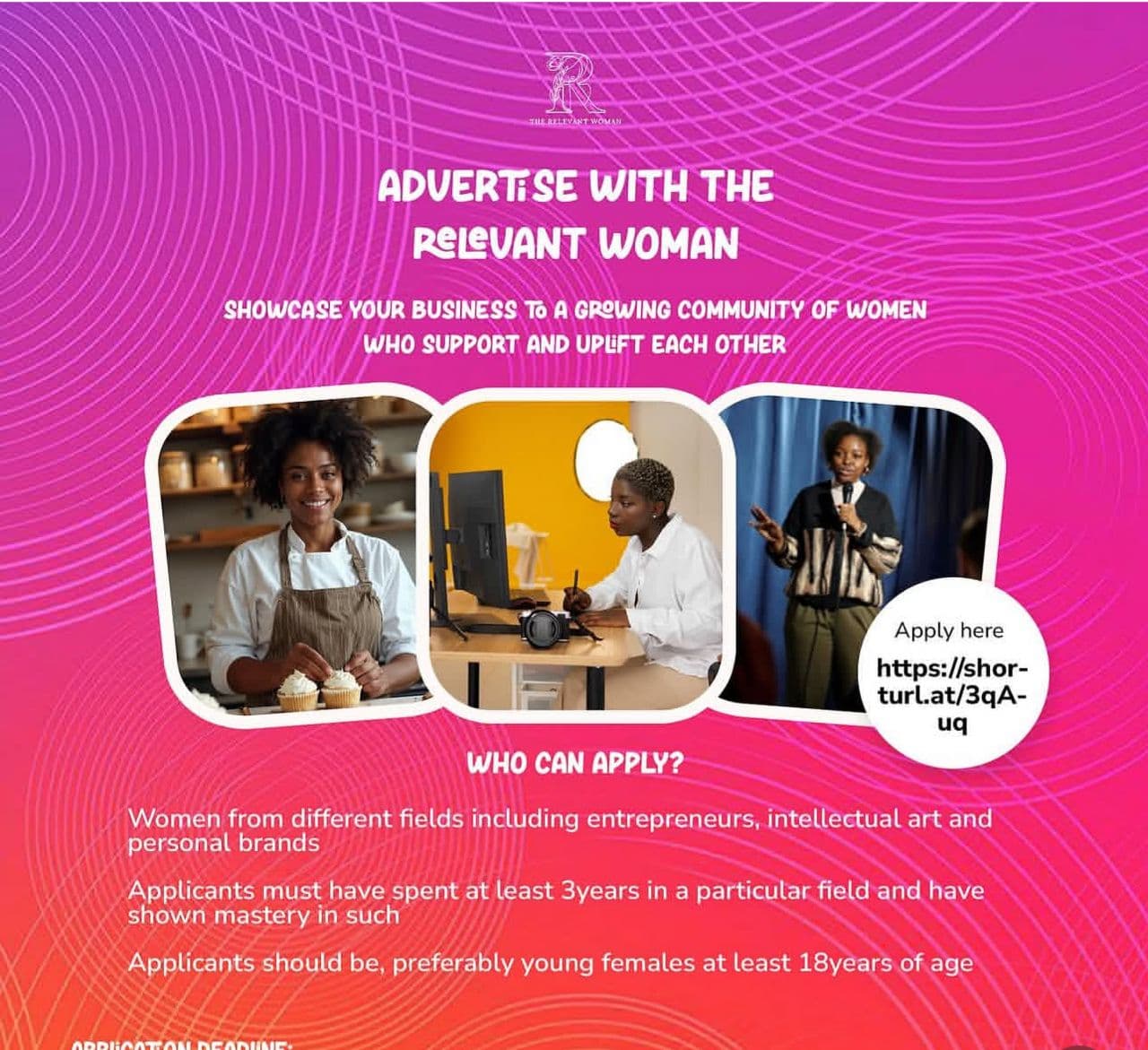 Advertise with The Relevant Woman